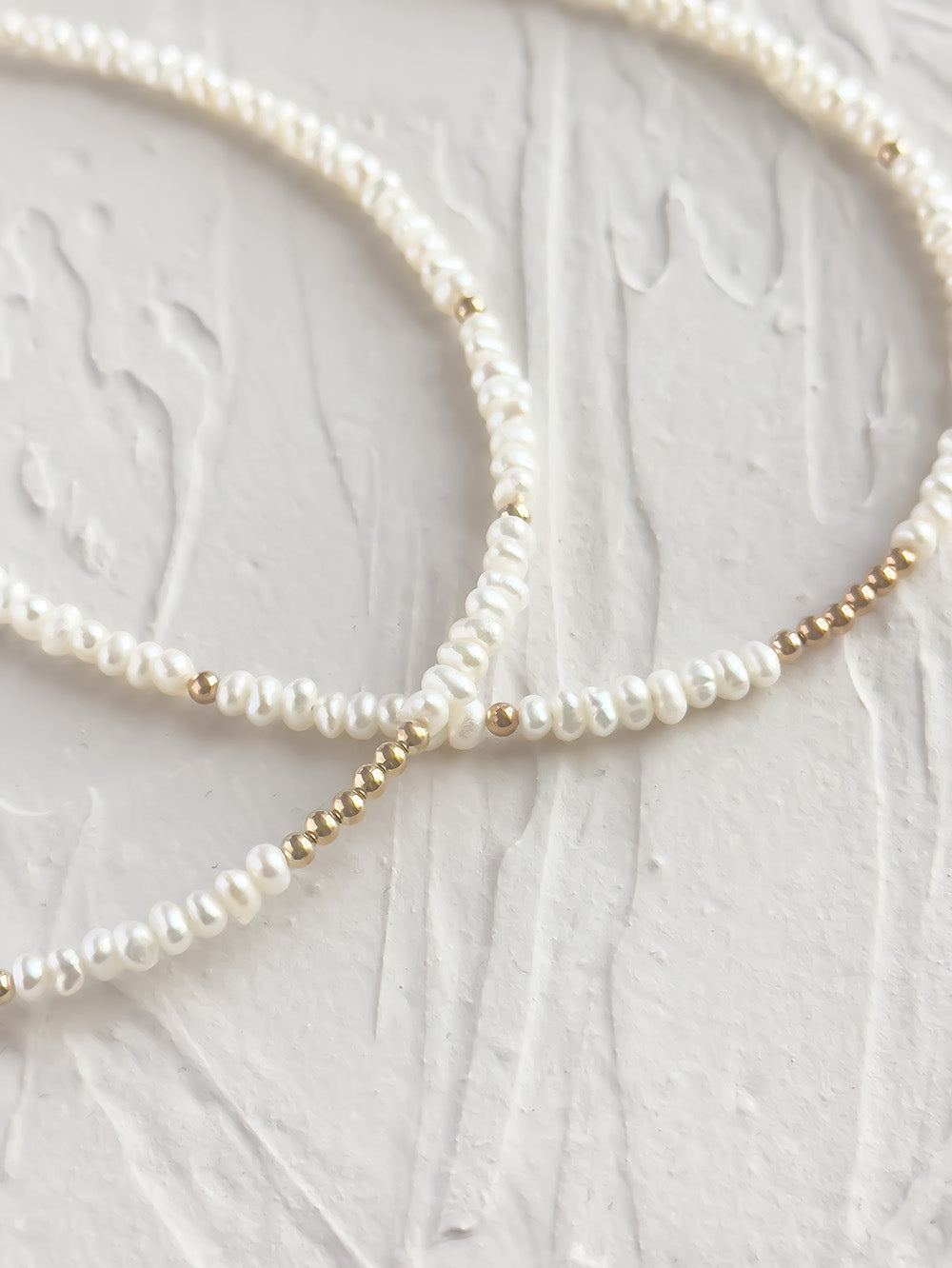 14k Gold Freshwater Pearl ball Necklace