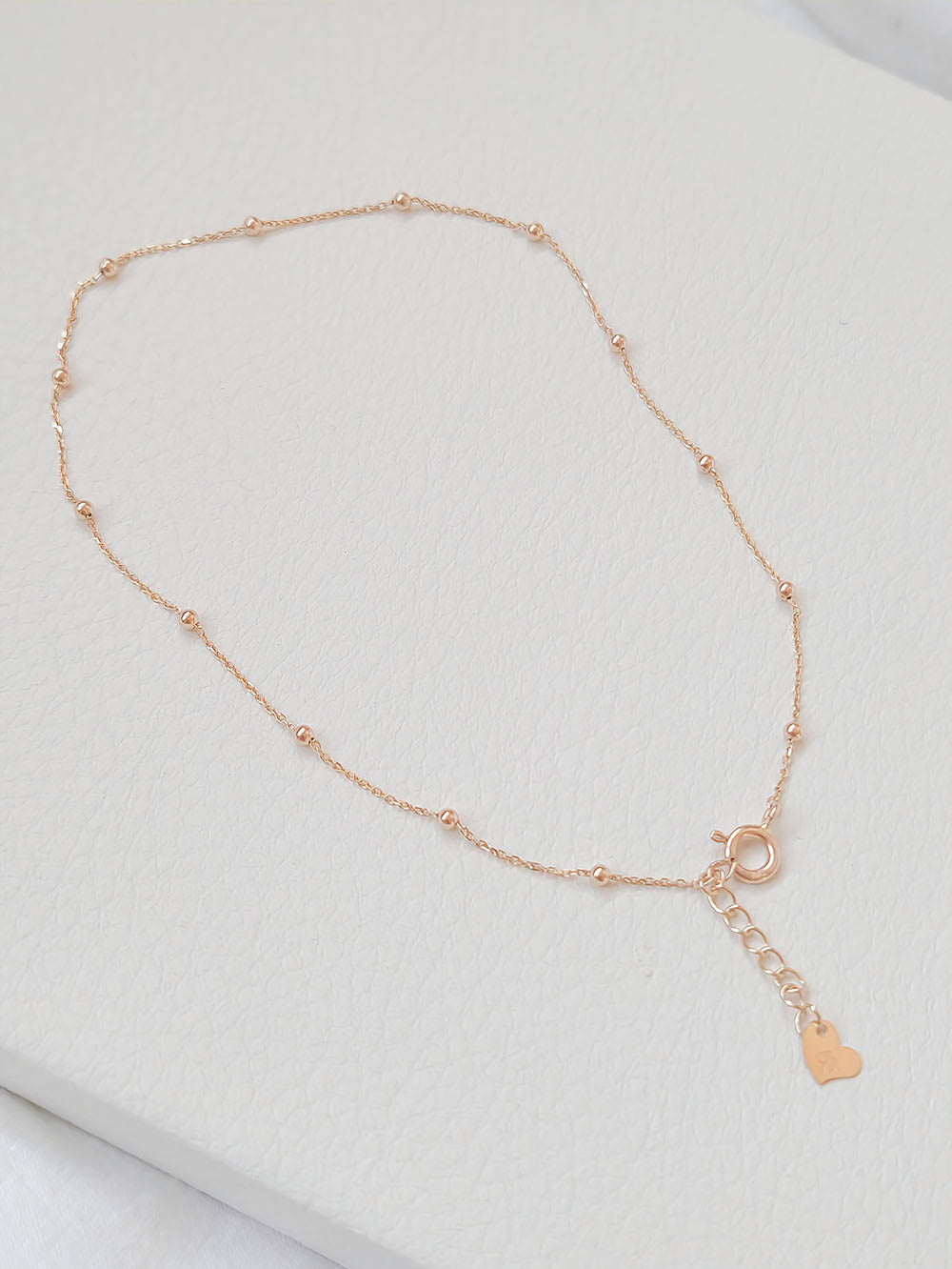 14k Golden Heart Beaded bracelet