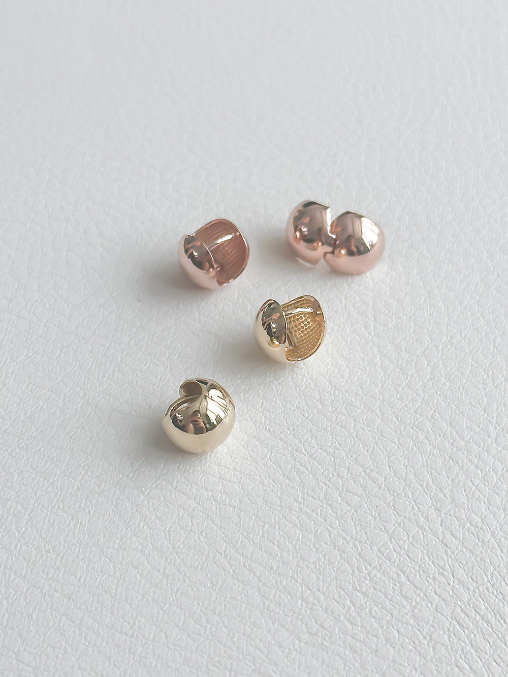 14K Gold Sphere Stud Earrings