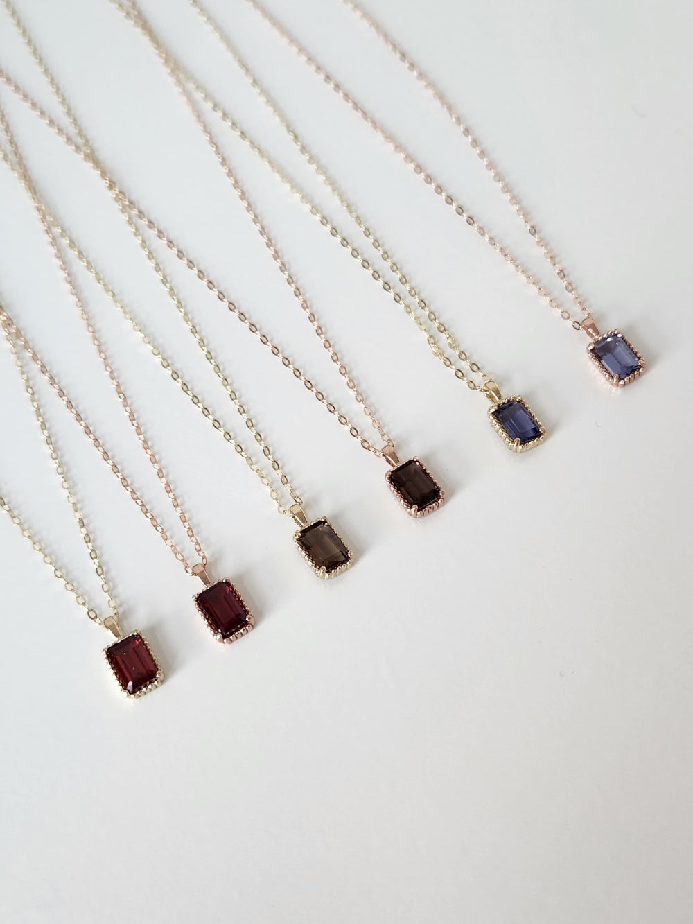 14k Gold Gemstone Necklace